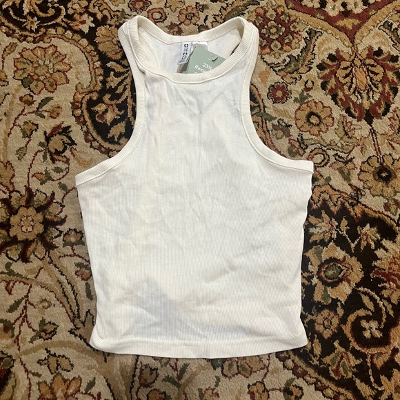 H&M Tops - white halter top!